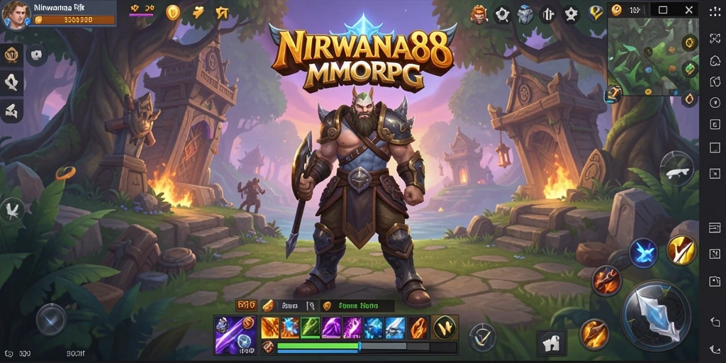 Tangkapan layar gameplay NIRWANA88 menunjukkan pertempuran epik dan grafik yang memukau.